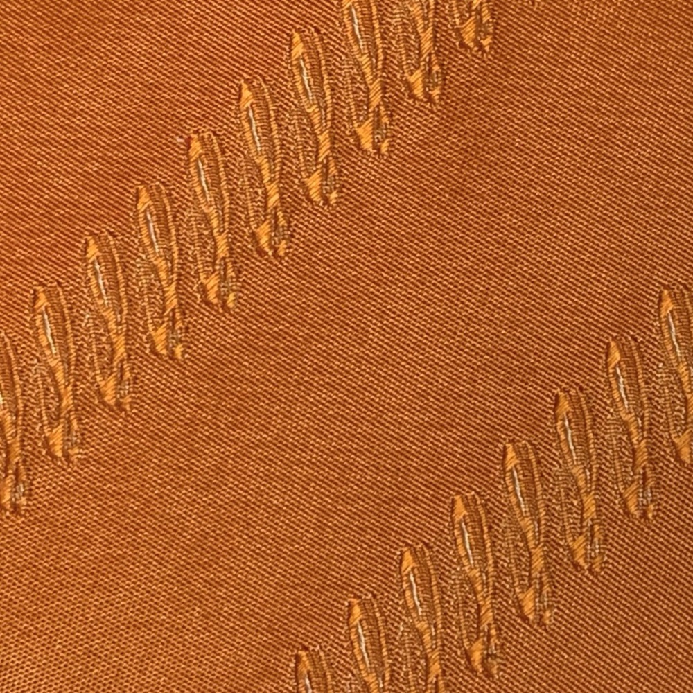 Vintage 90’s Loewe Iridescent Silk Tie In Orange Sherbert - Picture 7 of 10